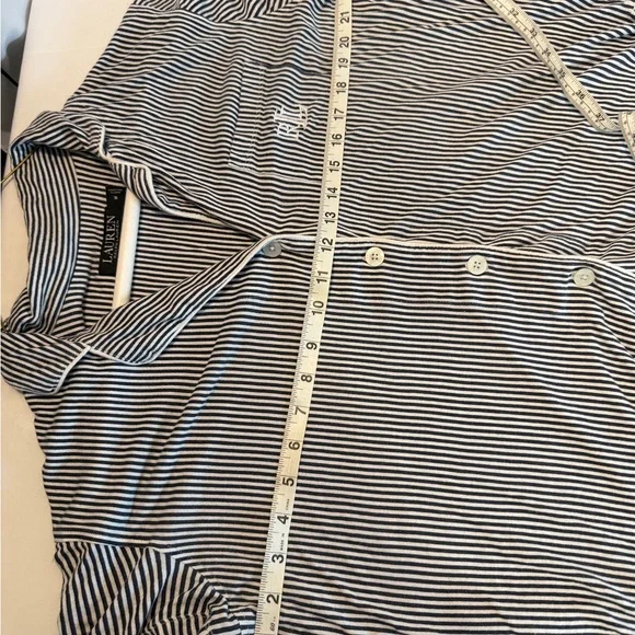 Ralph Lauren Black and White Striped Pajama Set - Picture 6 of 10